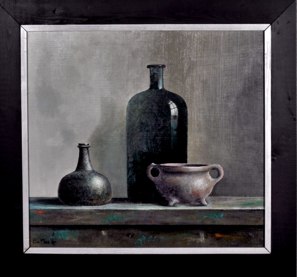 Bert van der Meer + Stilleven met 17e eeuwse fles